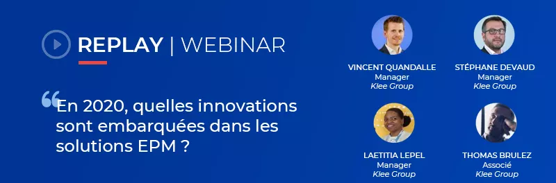 En 2020, quelles innovations sont embarquées dans les solutions EPM ?