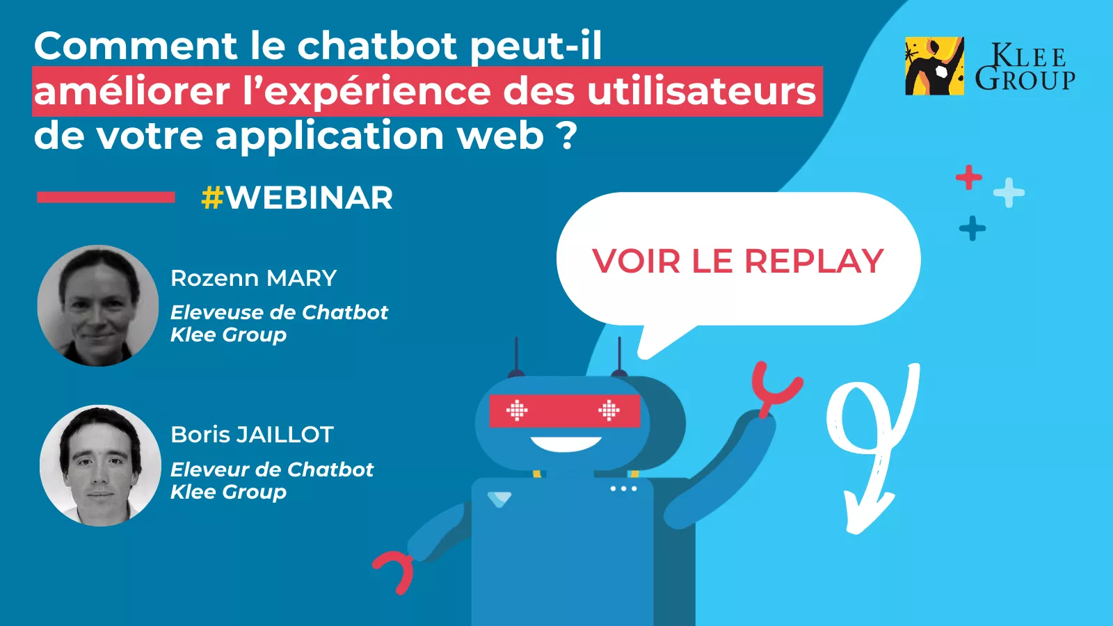 Visuel du replay webinar Chatbot Klee Group