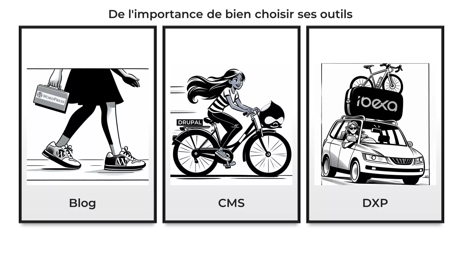 de l'importance de bien choisirs ses outils, blog, CMS, DXP