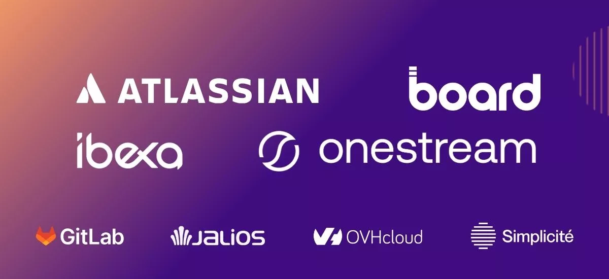 Atlassian, Board, Ibexa, OneStream, GitLab, Jalios, OVHcloud, Simplicité